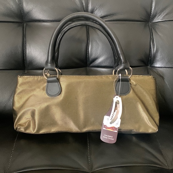 🎄Insulated -🍷Wine clutch w/corkscrew in pocket! - Picture 2 of 10